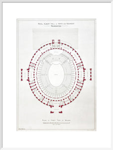 Building Drawing of the Royal Albert Hall Art Print