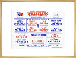 Wrestling Spectacular Art Print