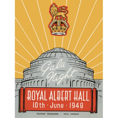 Programme for War Office Staff Gala Night, 10 June 1948 - Royal Albert Hall
