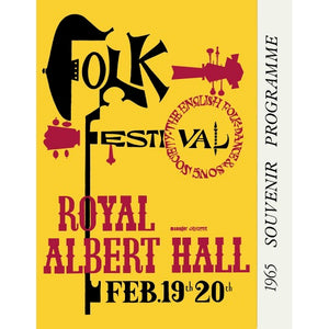 Programme for Folk Festival 1965, 19-20 February 1965 - Royal Albert Hall