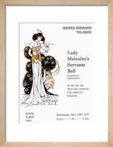 Lady Malcolm's Servants' Ball (Fourteenth Anniversary) Art Print