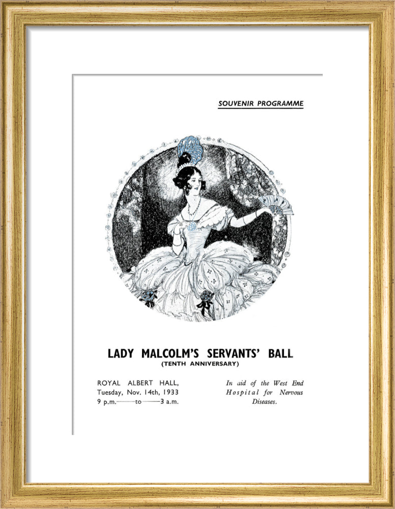 Lady Malcolm's Servants' Ball (Tenth Anniversary) Art Print