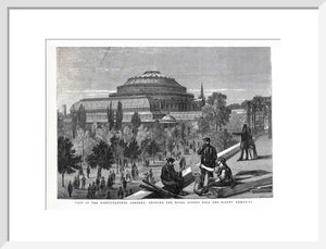 Exterior of the Royal Albert Hall from the Royal Horticultural Society Gardens Art Print