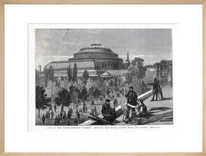 Exterior of the Royal Albert Hall from the Royal Horticultural Society Gardens Art Print