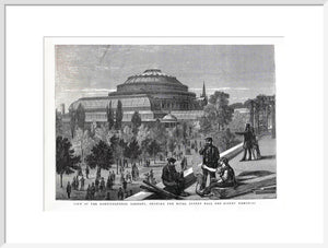 Exterior of the Royal Albert Hall from the Royal Horticultural Society Gardens Art Print