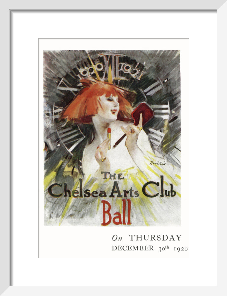 The Chelsea Arts Club Annual Ball 'Long Ago' Art Print