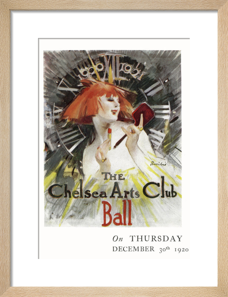 The Chelsea Arts Club Annual Ball 'Long Ago' Art Print