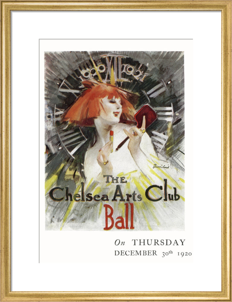 The Chelsea Arts Club Annual Ball 'Long Ago' Art Print