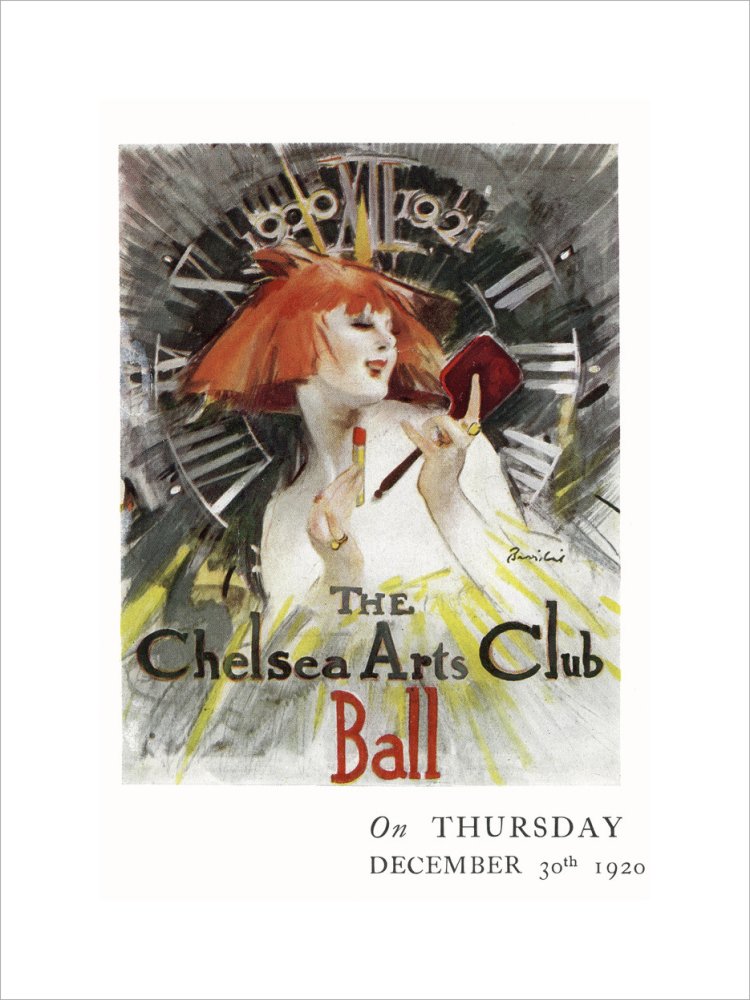 The Chelsea Arts Club Annual Ball 'Long Ago' Art Print