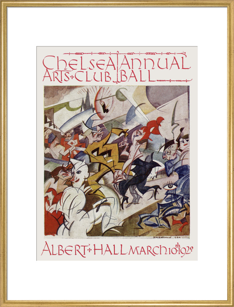 The Chelsea Arts Club Annual Ball 'Pre-Historic' Art Print