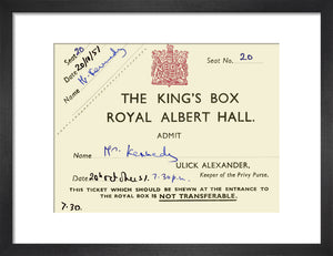 Concert Ticket featuring Pouishnoff, George Weldon and the London Philharmonic Orchestra Art Print