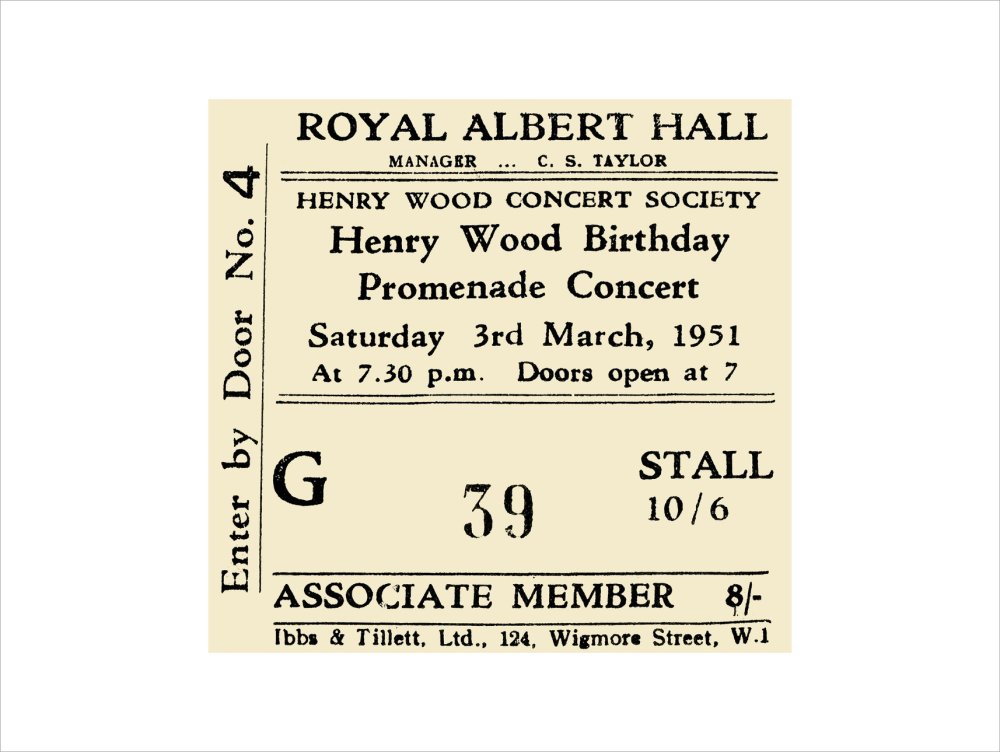 Henry Wood Birthday Promenade Concert Art Print