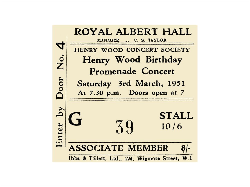 Henry Wood Birthday Promenade Concert Art Print