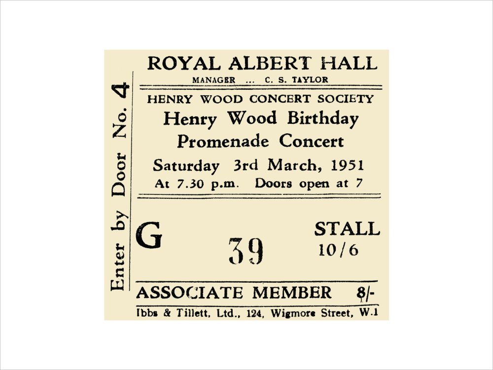Henry Wood Birthday Promenade Concert Art Print