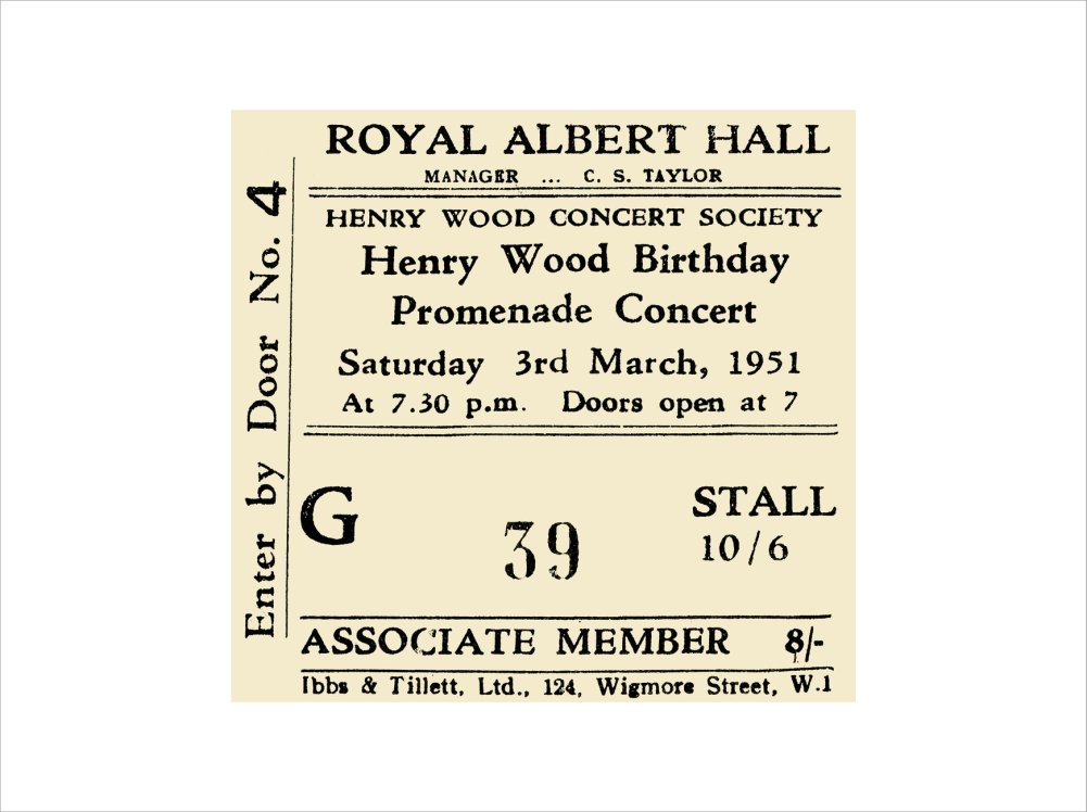 Henry Wood Birthday Promenade Concert Art Print