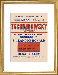 Tschaikowsky's Special Sunday Concerts (1921-1922 Season) Art Print