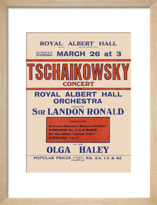 Tschaikowsky's Special Sunday Concerts (1921-1922 Season) Art Print