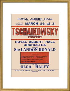 Tschaikowsky's Special Sunday Concerts (1921-1922 Season) Art Print