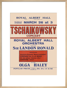Tschaikowsky's Special Sunday Concerts (1921-1922 Season) Art Print