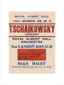 Tschaikowsky's Special Sunday Concerts (1921-1922 Season) Art Print