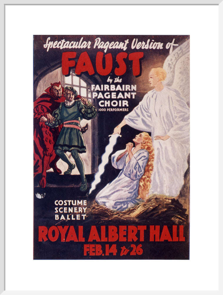 Gounod's 'Faust' 1938 Art Print
