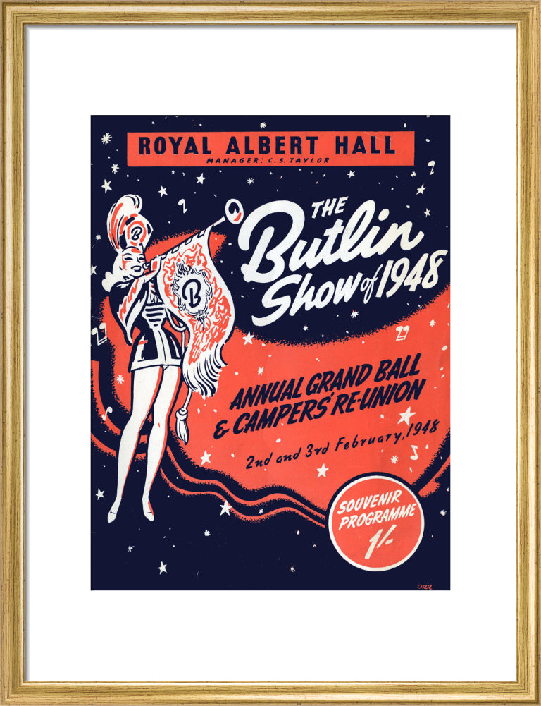 Butlin's Show 1948, Annual Grand Ball and Campers' Re-Union Art Print