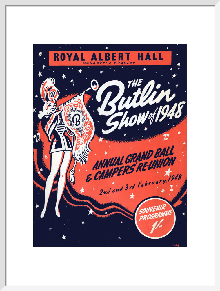 Butlin's Show 1948, Annual Grand Ball and Campers' Re-Union Art Print