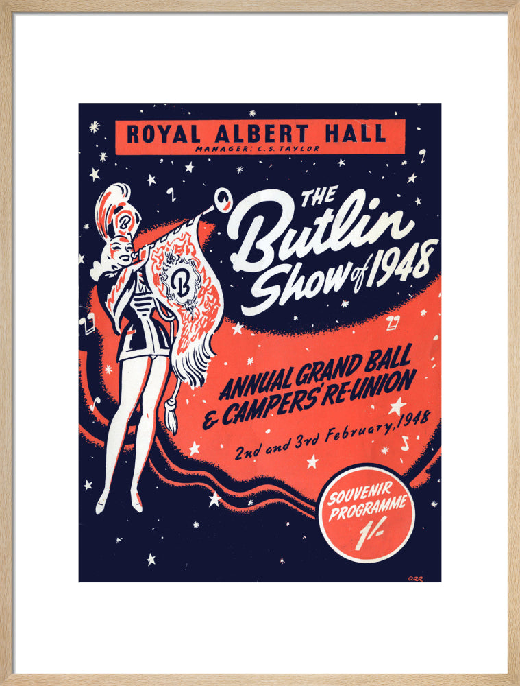 Butlin's Show 1948, Annual Grand Ball and Campers' Re-Union Art Print