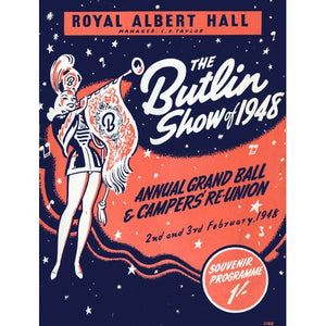 Programme for Butlin's Show of 1948 - Annual Grand Ball and Campers' Re-Union, 2-3 February 1948 - Royal Albert Hall
